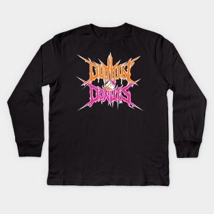 Death Metal Donut Logo Kids Long Sleeve T-Shirt